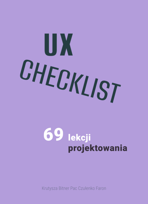 UX Checlist 69 lekcji projektowania